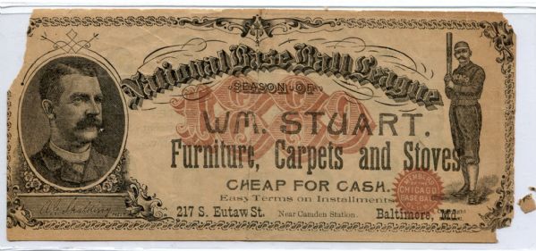 1889 Chicago Baseball Club Currency 