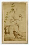 Late 1860s CDV Baseball Player in Uniform IDd George Bradley ex Mark Rucker