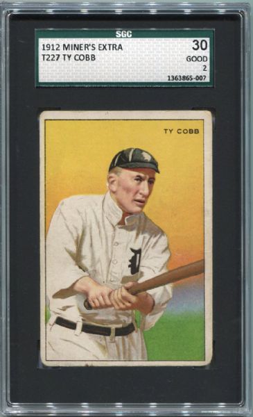 T227 Miners Extra Ty Cobb SGC 30