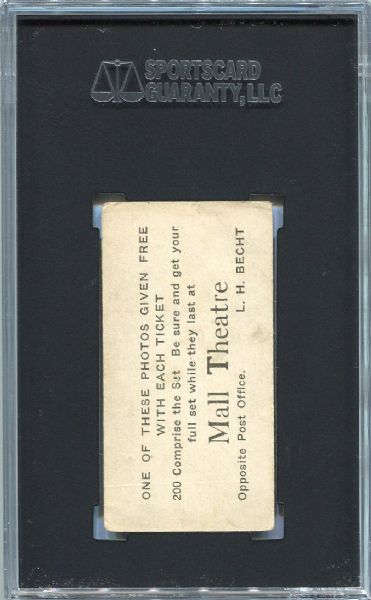 M101-4 Mall Theatre #199 Heiny Zimmerman SGC 40 Only One Graded