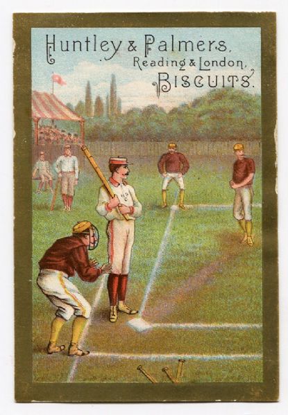 Circa 1880s Huntley & Palmer Baseball Trade Card
