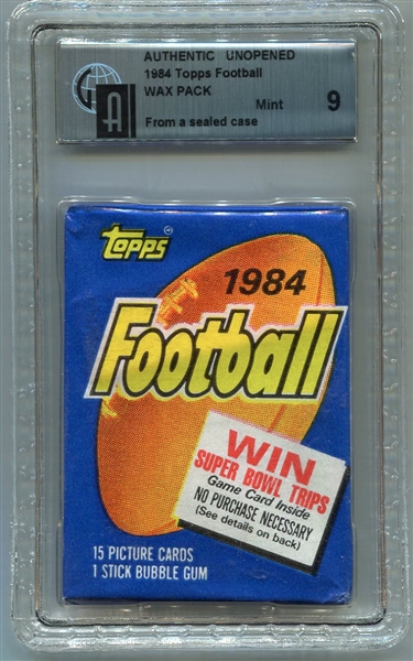 1984 Topps Football Wax Pack GAI 9