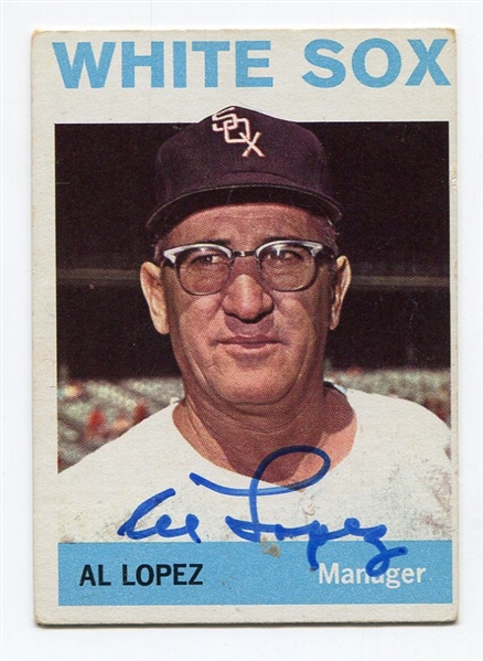 1964 Topps Al Lopez Autographed