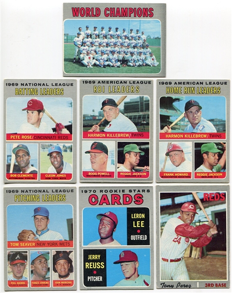 1970 Topps Lot of 7 Different 