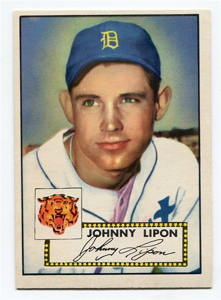1952 Topps #89 Johnny Lipon Detroit Tigers Nrmt/Mt