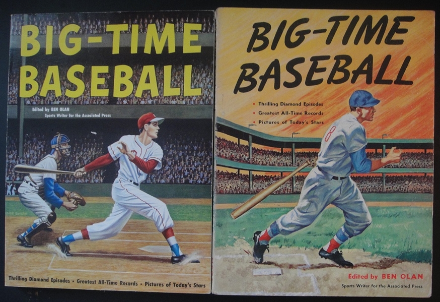 1958 & 1960 Big-Time Baseball by Ben Olan plus 1960 Major League Baseball Annual
