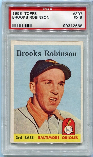 1958 Topps #307 Brooks Robinson PSA 5