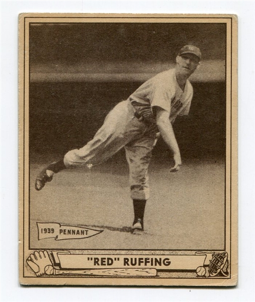 R335 1940 Play Ball #10 Red Ruffing VG/EX