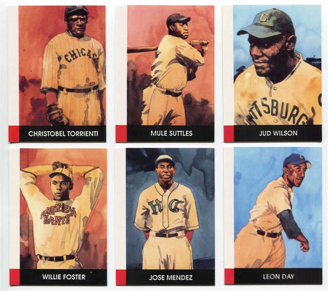1970s-2000s Modern Negro League Baseball Card Lot of 19 