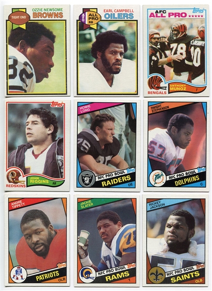 1979-1984 Topps Football Highend Lot of 9 Different HOF/Rookie Cards