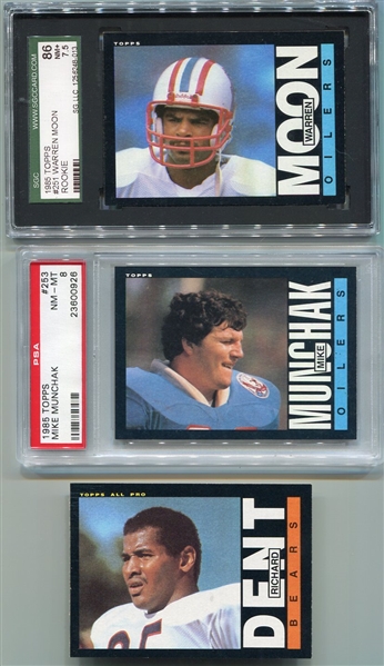 1985 Topps Football Lot of 3 All Rookie/HOFer Cards