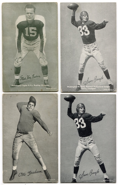 Exhibits Football 1948-52 Lot of 6 Different ALL HOFers