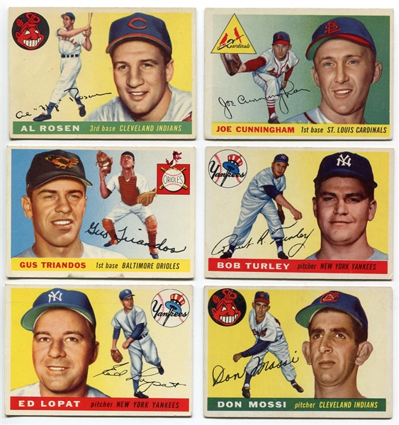 1955 Topps Lot of 6 Different VG/EX