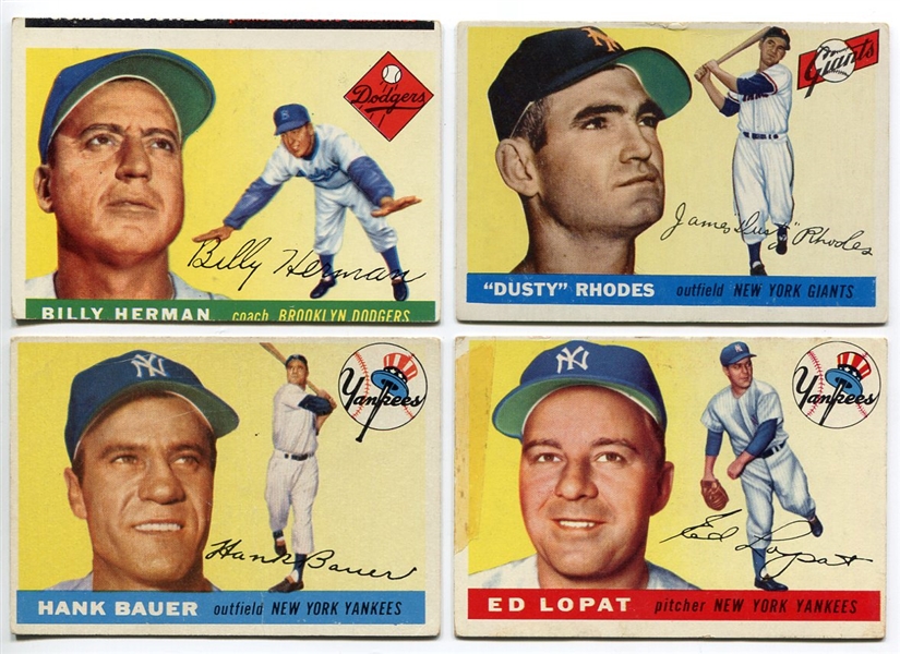1955 Topps Lot of 4 Stars of the Day All New York Players