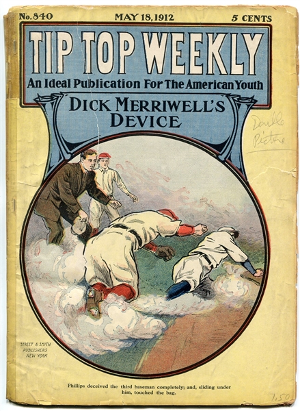 1912 Tip Top Weekly Youth Magazine w/Baseball Cover