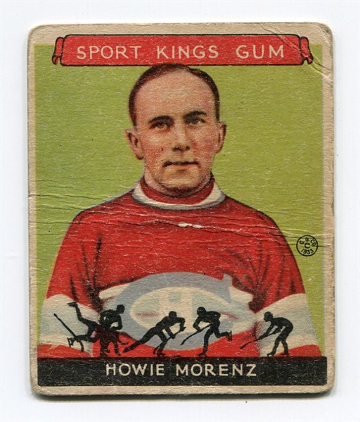 R338 1933 Sport Kings #24 Howie Morenz Hockey 