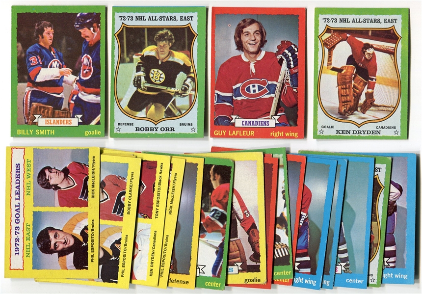 1973-74 Topps Hockey Lot of 23 With HOFers