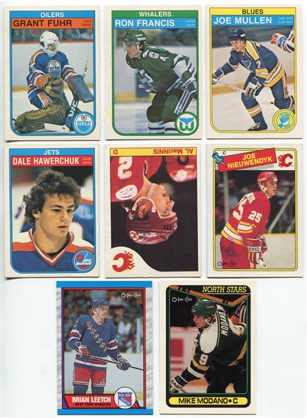 1982-1990 O-Pee-Chee Hockey Lot of 8 HOFers