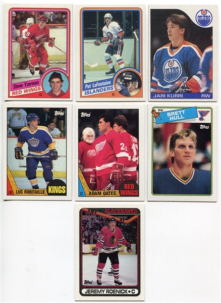 1984 - 1990 Topps Hockey Lot of 8 Mostly HOFers