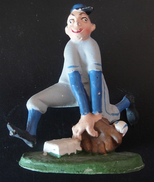 1940s Italian Baseball Player Figurine