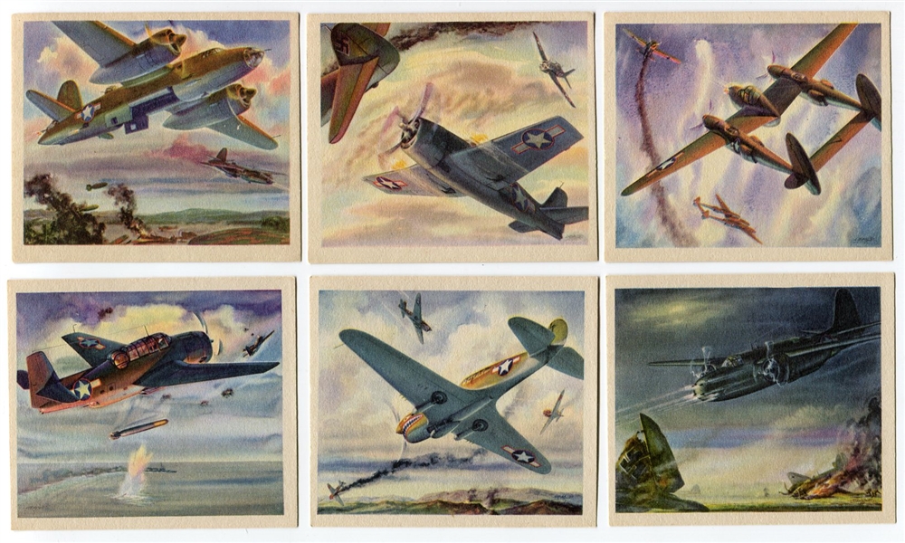 FA1A 1940s Coca-Cola Americas Fighting Planes Complete 20 Card Set in Original Package