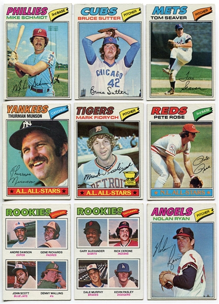 1977 Topps Near Set 623 of 660 w/ Stars and Rookies Nrmt +/-