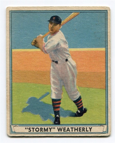 R336 1941 Play Ball #17 Stormy Roy Weatherly Cleveland Indians