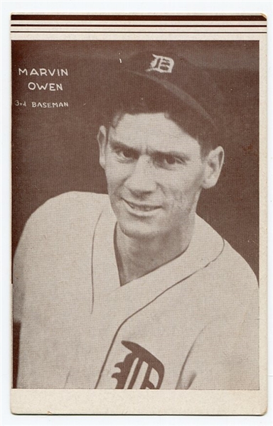 1934 Detroit Tigers Team Issue Marvin Owen 