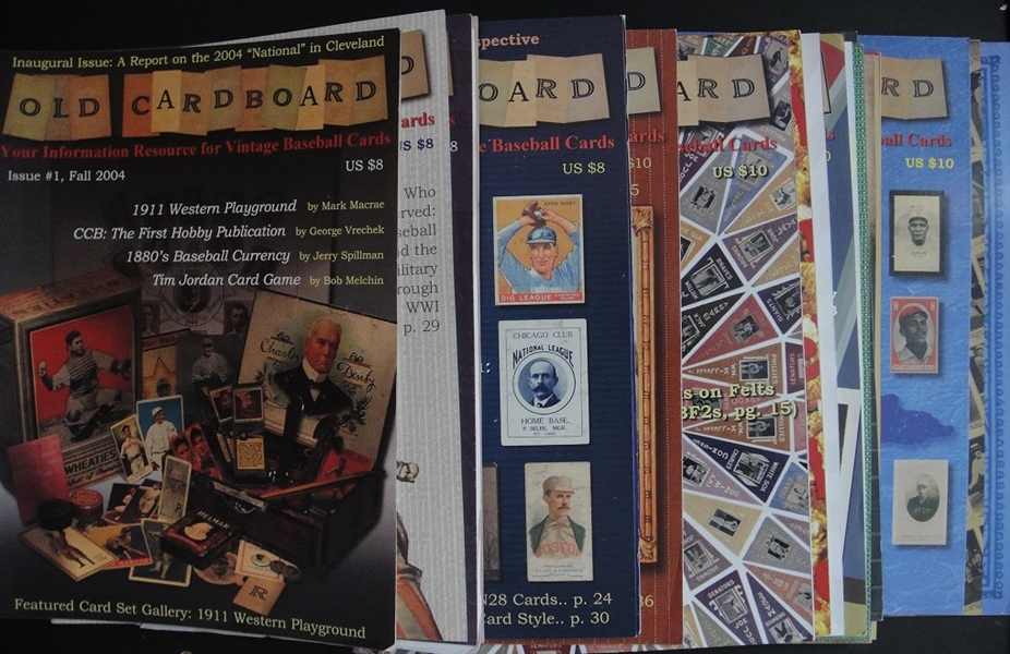 Old Cardboard Magazine Partial Run of Early Issues #1-17, 22, 24 & 25