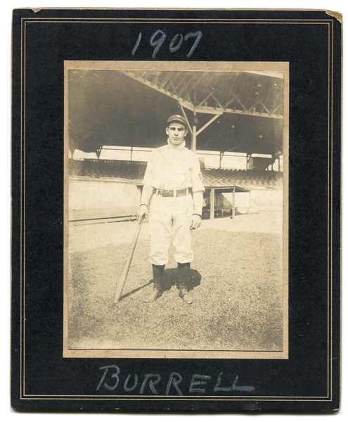 1907 Len Burrell Baltimore Orioles Cabinet Photo
