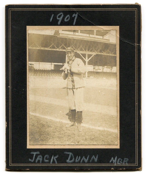 1907 Jack Dunn Baltimore Orioles Manager Cabinet Photo