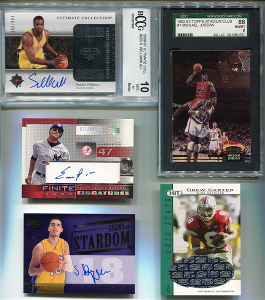 Modern Card Lot of Mostly Autographed Inserts