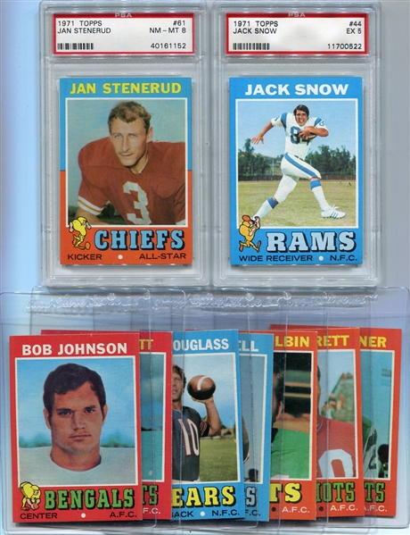 1971 Topps Football Lot of 9 Different
