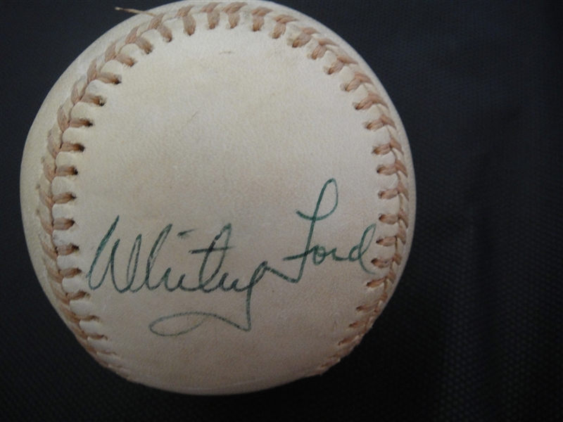 Whitey Ford & Sam McDowell Autographed Lee McPhail Ball Signed & Dated 5-7-74
