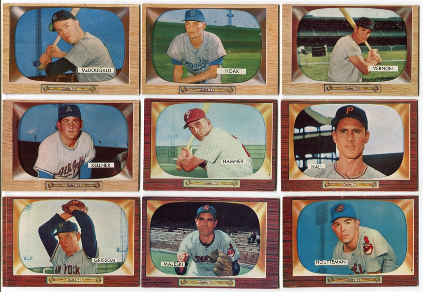 1955 Bowman Baseball Lot of 20 Different Ex to Nrmt