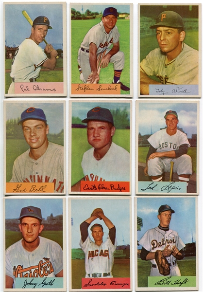 1954 Bowman Baseball Lot of 16 Different Exmt/Nrmt Plus Others