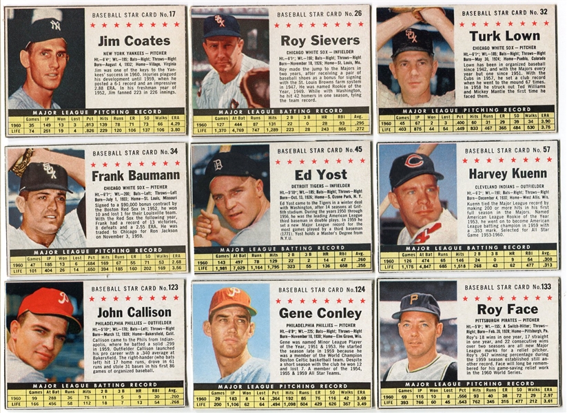 1961 Post Cereal Lot of 12 Different Nicer Cards