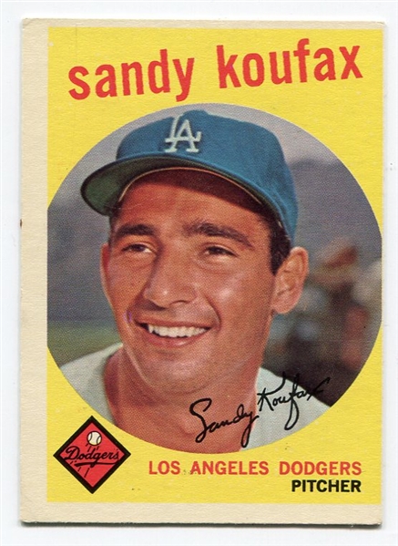 1959 Topps #163 Sandy Koufax EX