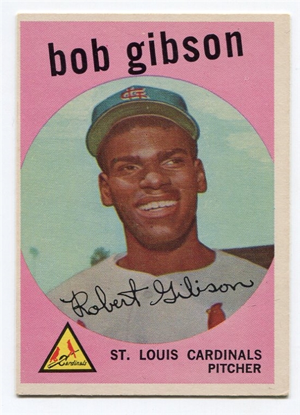 1959 Topps #514 Bob Gibson Rookie Card EX