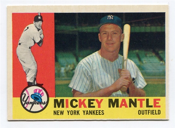 1960 Topps #350 Mickey Mantle EX+