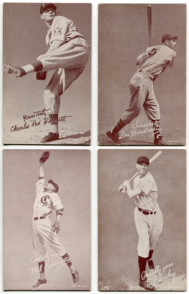 1939-46 Salutation Exhibits Lot of 20 Different W/Many HOFers