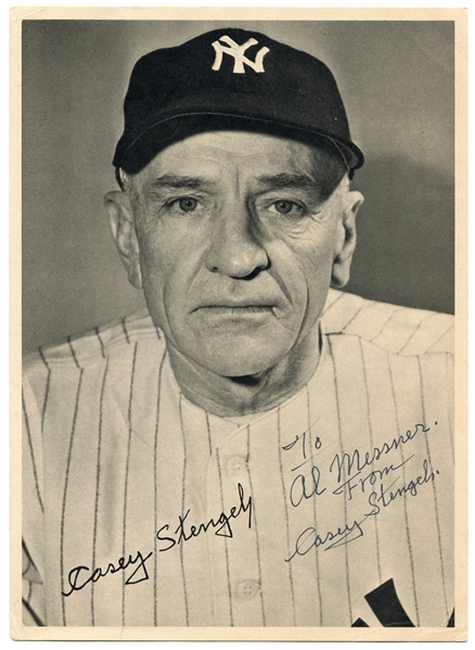 Casey Stengel Autographed New York Yankees Picture Pack Photo