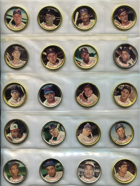 1964 Topps Coins Partial Set of 66 Different with Dupes 