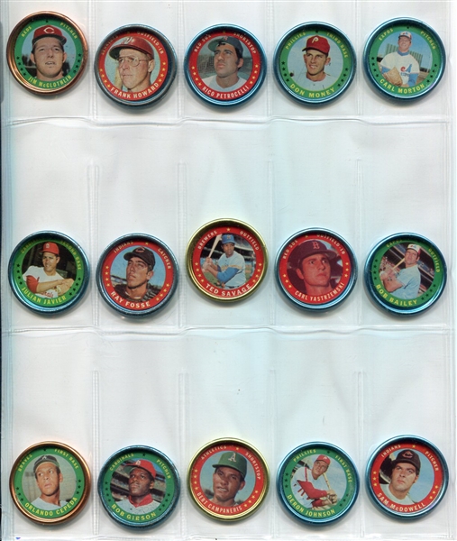 1971 Topps Coins Lot of 26 Different