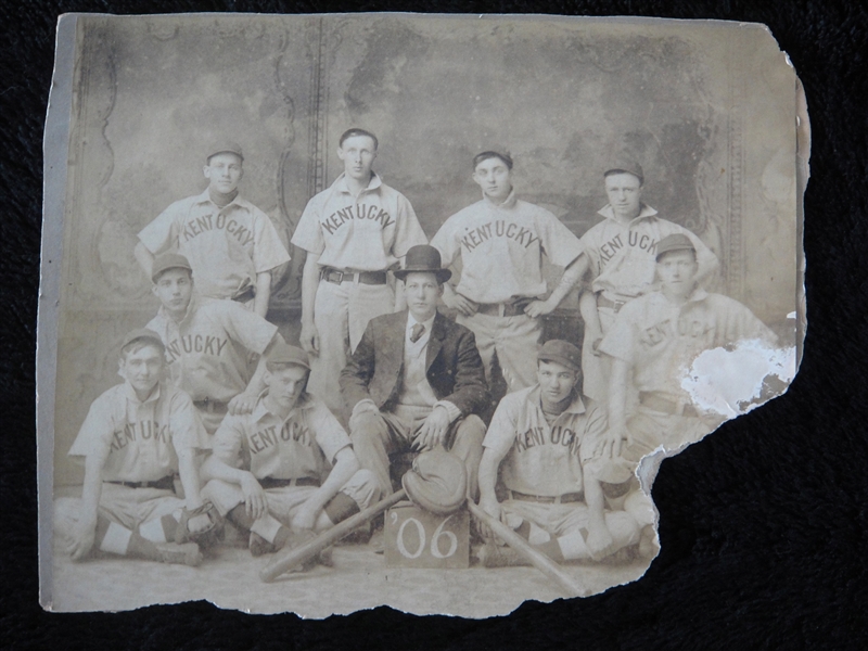 1906 Kentucky Wildcats Baseball Team Cabinet