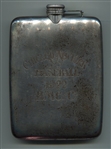 1922 Chicago vs. New York Baseball Commemorative Sterling Silverplated Flask