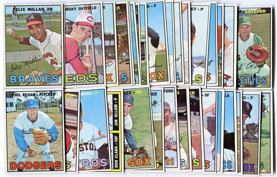 1967 Topps Baseball Lot of 36 Different EXMT Cards