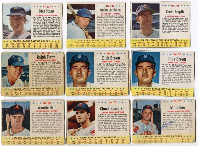 1963 Post Cereal & Jell-O Lot of 17 Cards