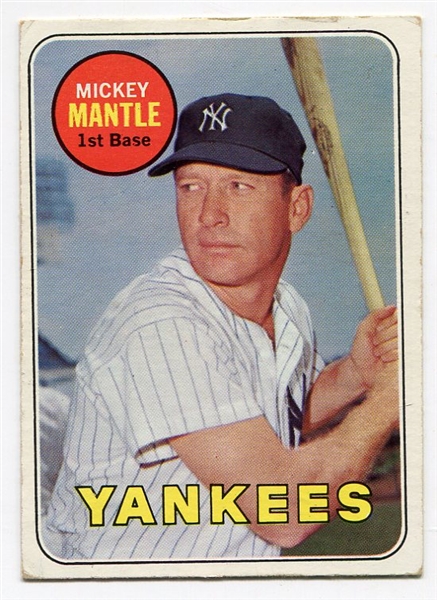 1969 Topps #500 Mickey Mantle 
