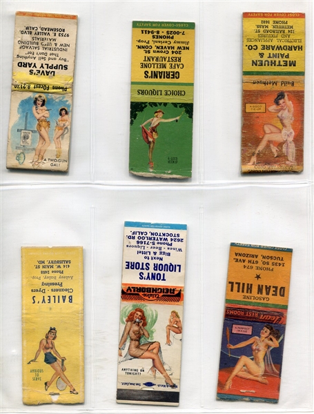 Vintage Matchbook Collection of 115 Different